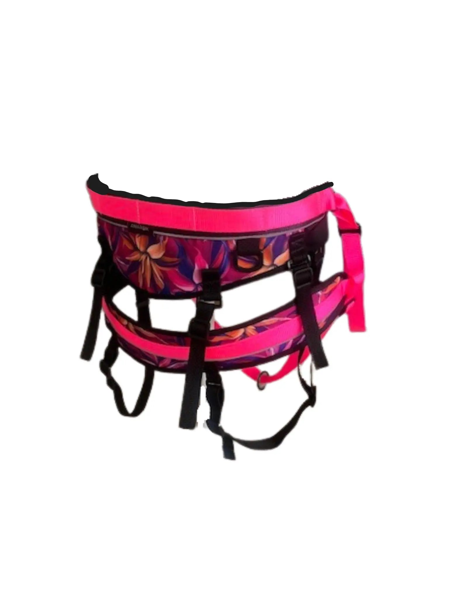 Ceinture multisport Hannaé d’Amarok, design floral, ajustable et hybride pour une utilisation en simple ou double traction.