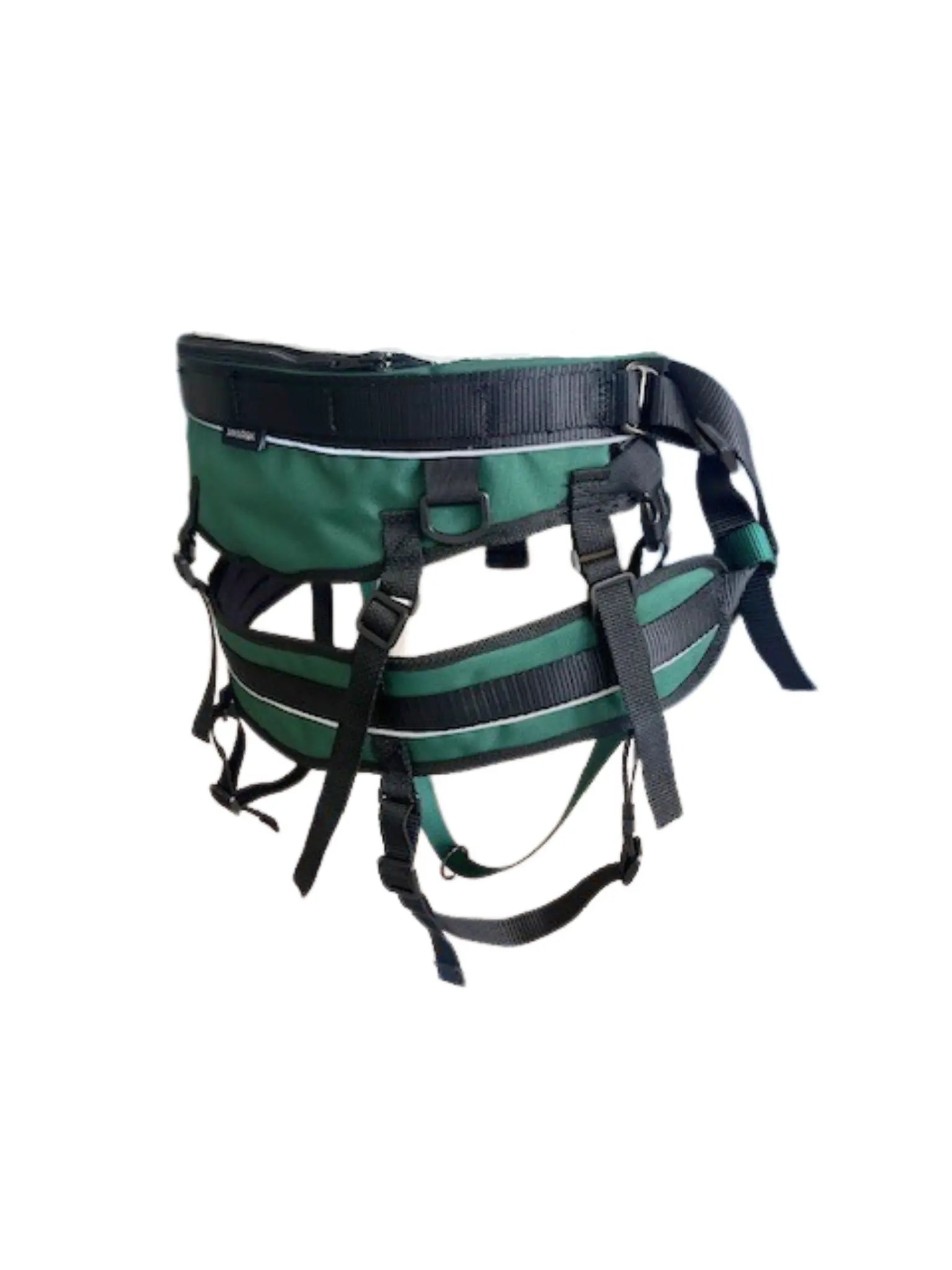 Ceinture multisport Montagnard d’Amarok, teinte vert foncé, idéale pour courir ou randonner avec son chien.