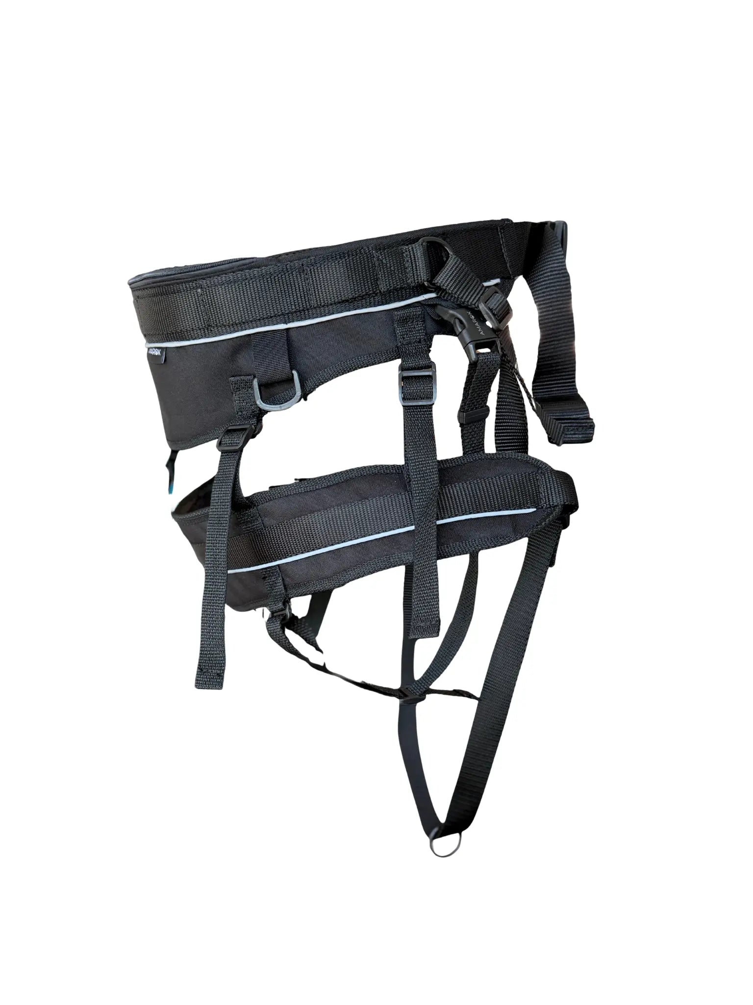 Ceinture EVOLUTION Onyx, modèle noir robuste et ergonomique pour les activités de course avec chien.