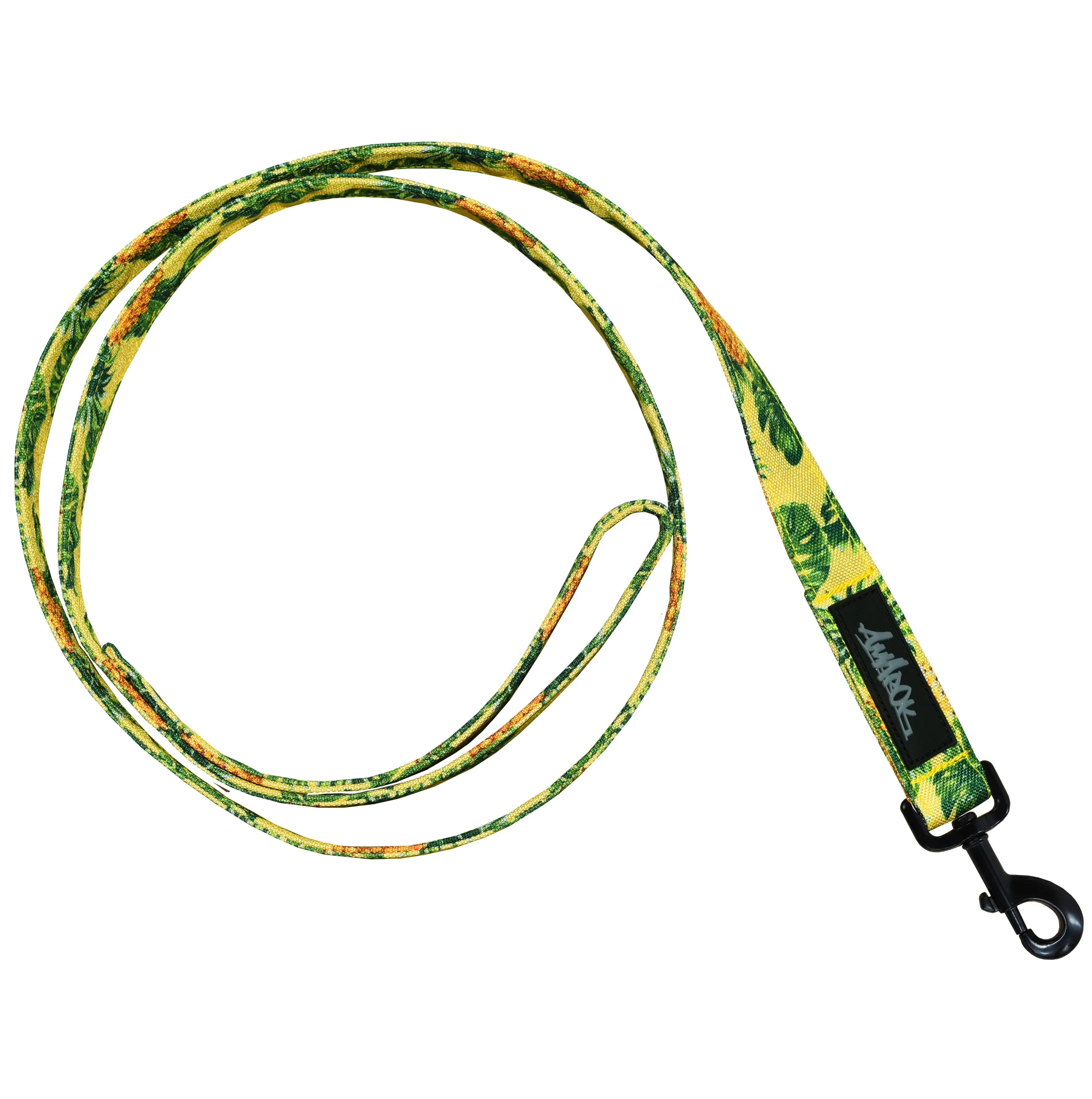 Laisse pour chien en tissus souple et résistant de la collection Pina Colada. Vue d'ensemble.