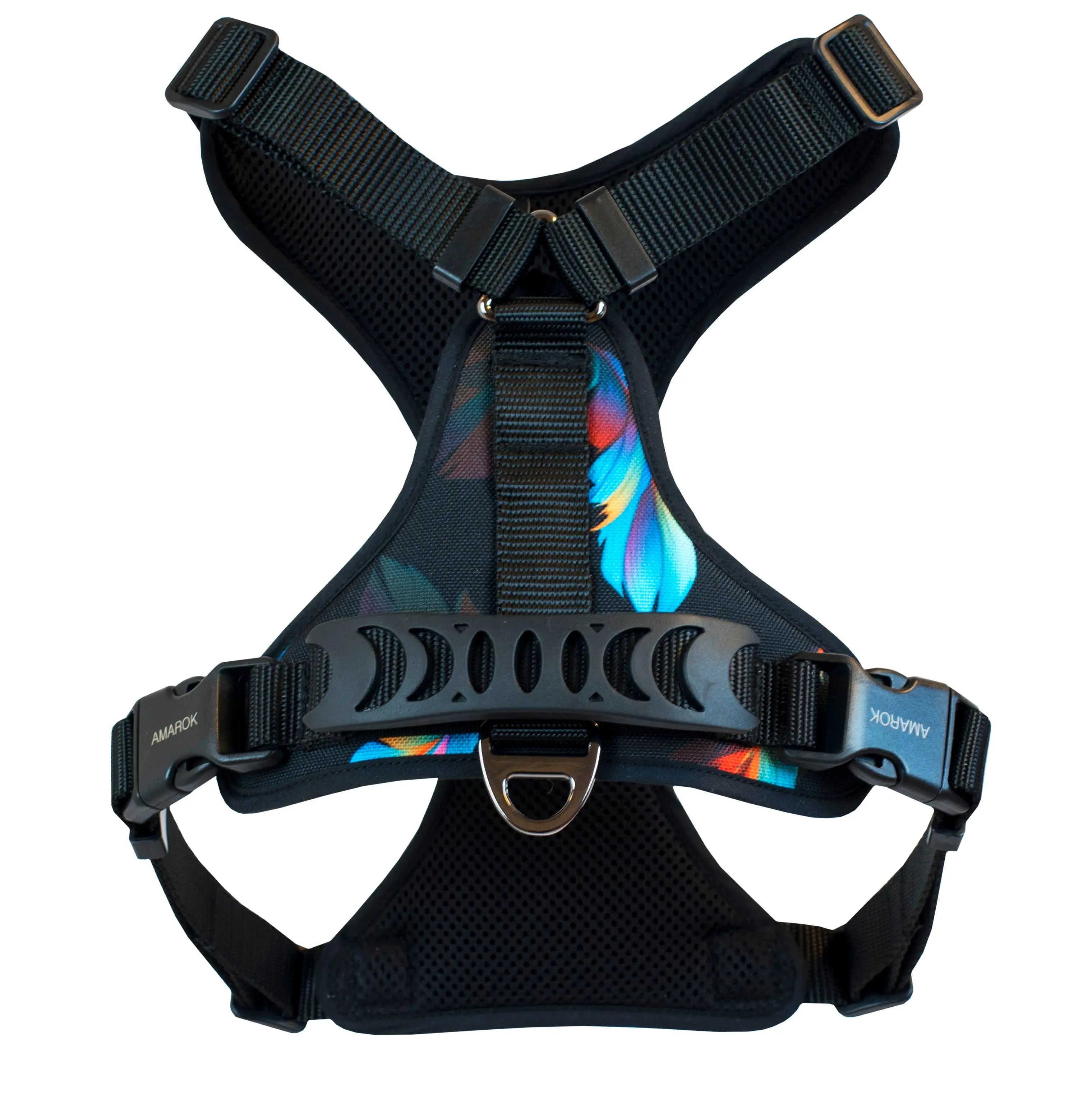 Harnais régulier de randonnée pour gros chien de la collection RIO. Vue de dos.