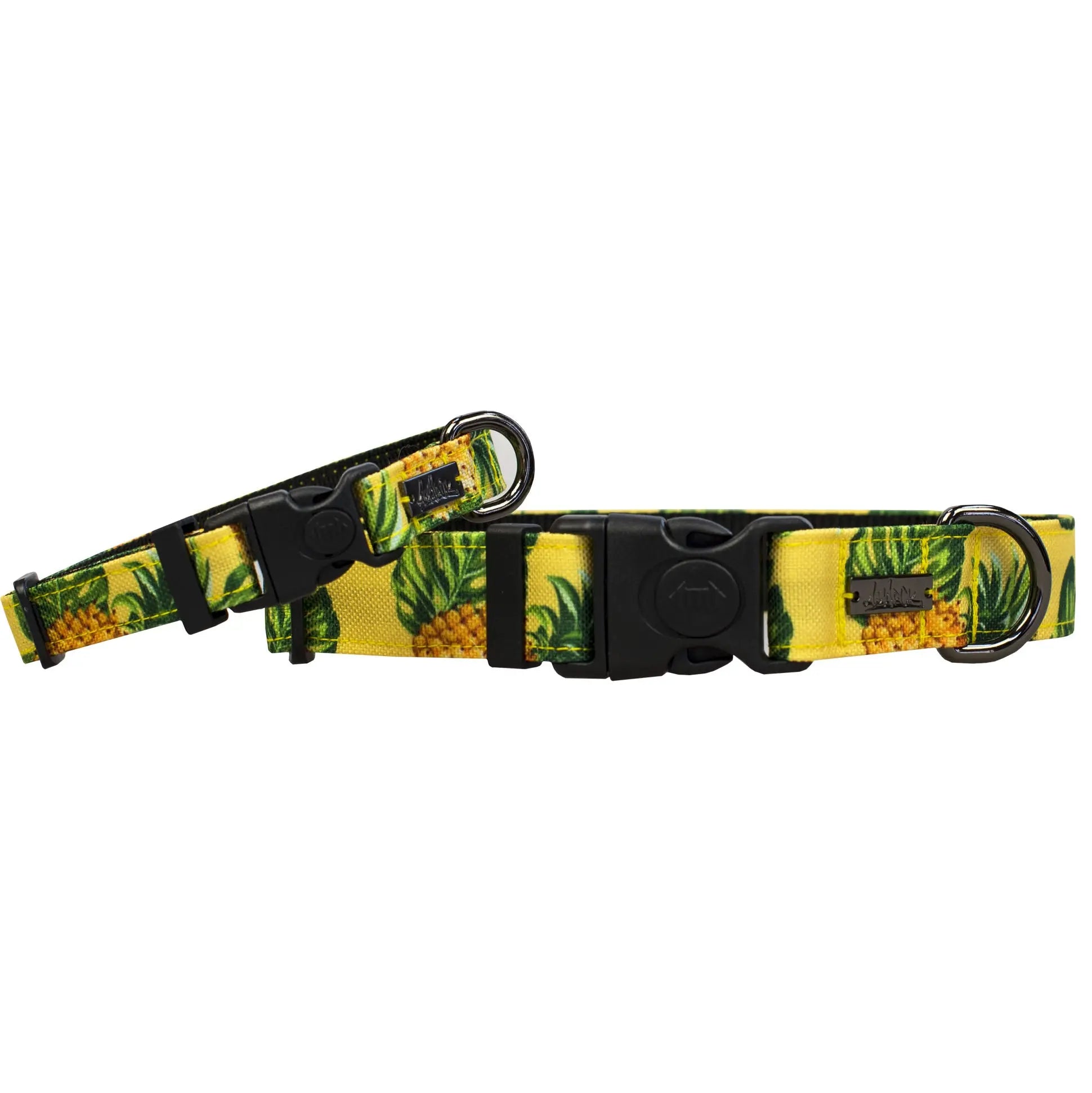 Colliers réguliers pour petits et gros chiens en tissus souple et résistant de la collection Pina Colada