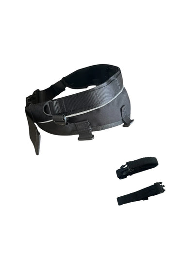 Ceinture multisport pour chien Amarok Core Onyx, noire, avec sangles de maintien résistantes, idéale pour canicross et activités outdoor. »