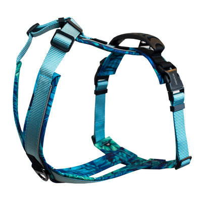 Harnais pour chien Odyssé Hawaien vu en angle – design ergonomique avec sangles ajustables