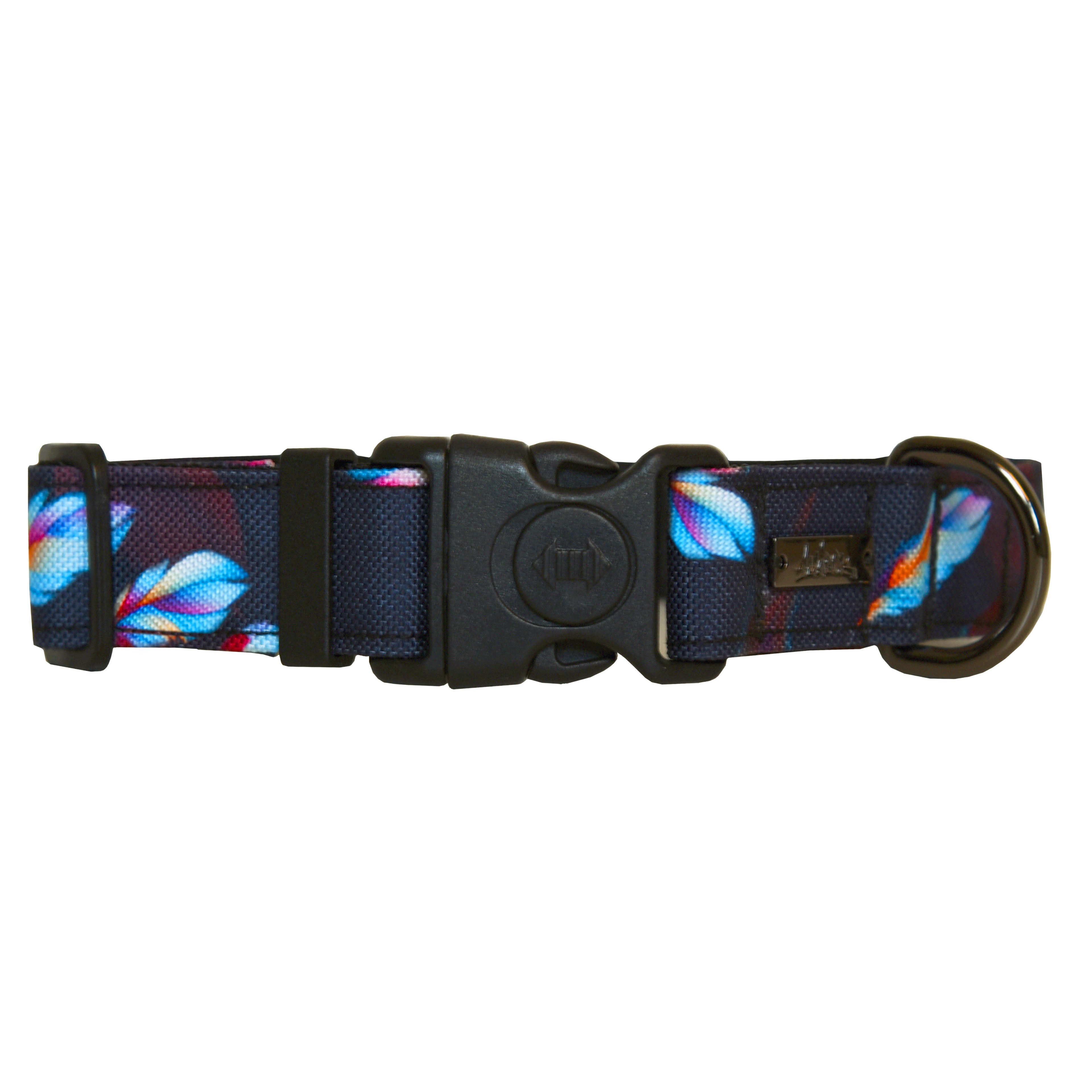 Collier pour gros chien en tissus souple et résistant de la collection RIO. Vue de face. 