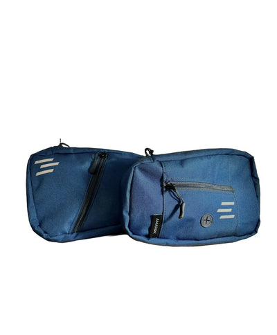 Vue avant des sacs àa dos pour chien Amarok – design réfléchissant, tissu robuste et fermetures éclair pratique