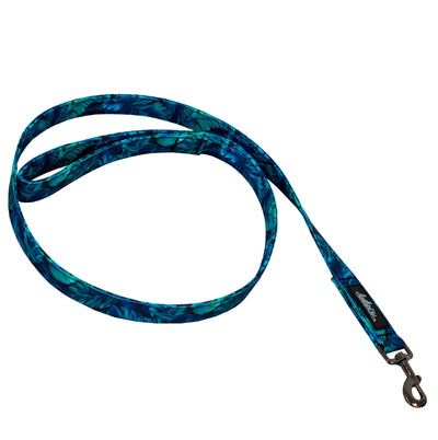 Laisse pour chien en tissus souple et résistant de la collection Hawaienne, vue d'ensemble. 