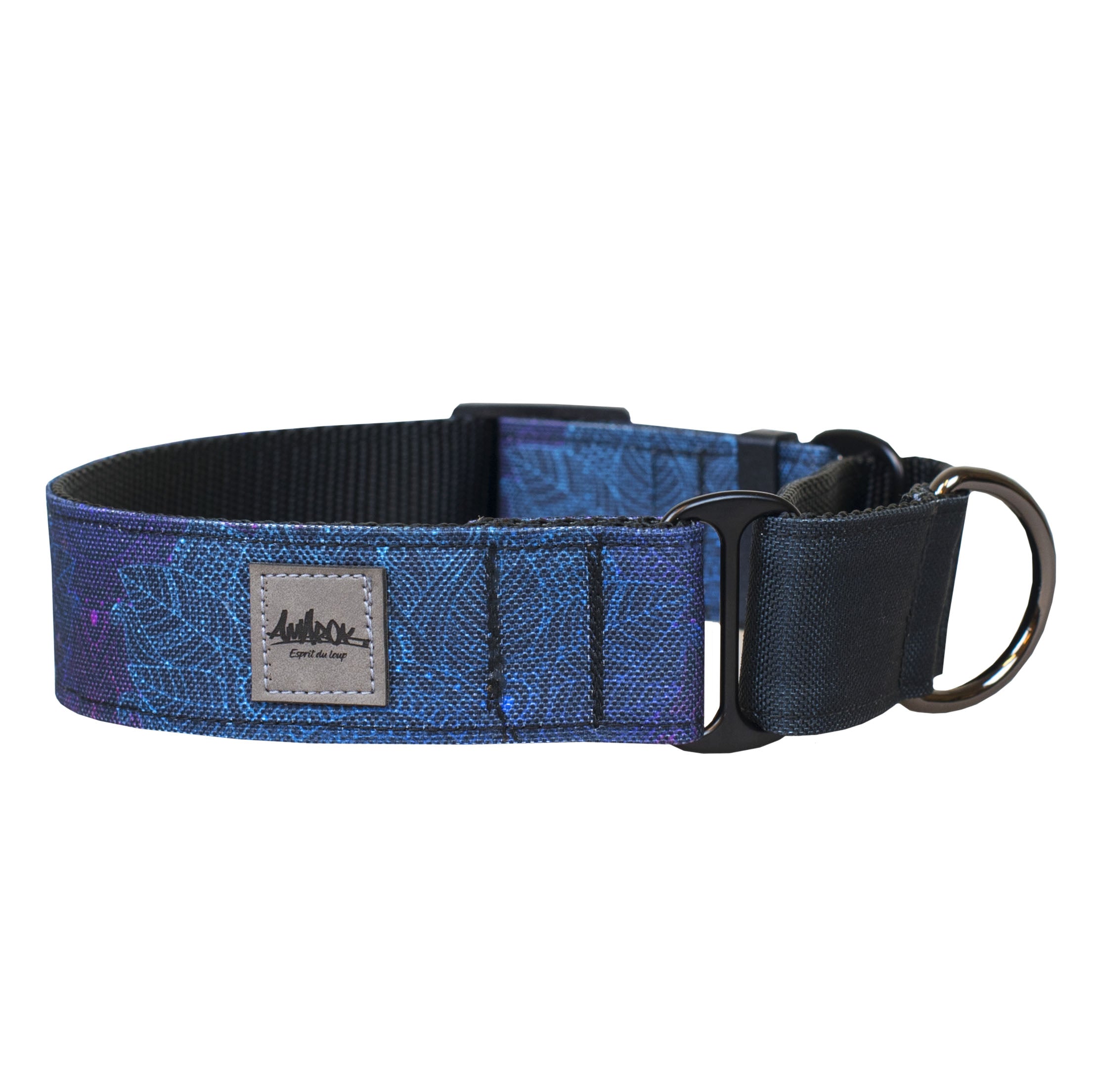 Collier pour chien martingale de la collection Mandala, vue d'ensemble