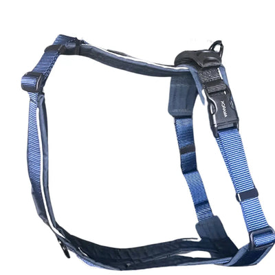 Side view of the Amarok Odyssey dog harness in the Kraken collection– Y-shape structure and sturdy buckles